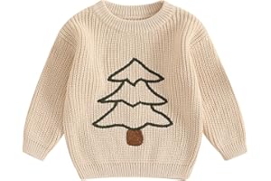 BemeyourBBs Toddler Baby Boy Girl Knit Sweaters Oversized Long Sleeve Embroidery Shirt Newborn Cute Fall Winter Clothes