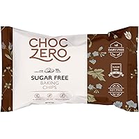 ChocZero's Dark Chocolate Chips - Sugar Free, Low Carb, Keto Friendly, 7oz