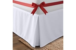 Utopia Bedding Queen Bed Skirt - Soft Quadruple Pleated Ruffle - Easy Fit with 16 Inch Tailored Drop - Hotel Quality, Shrinkage and Fade Resistant (Queen, White)