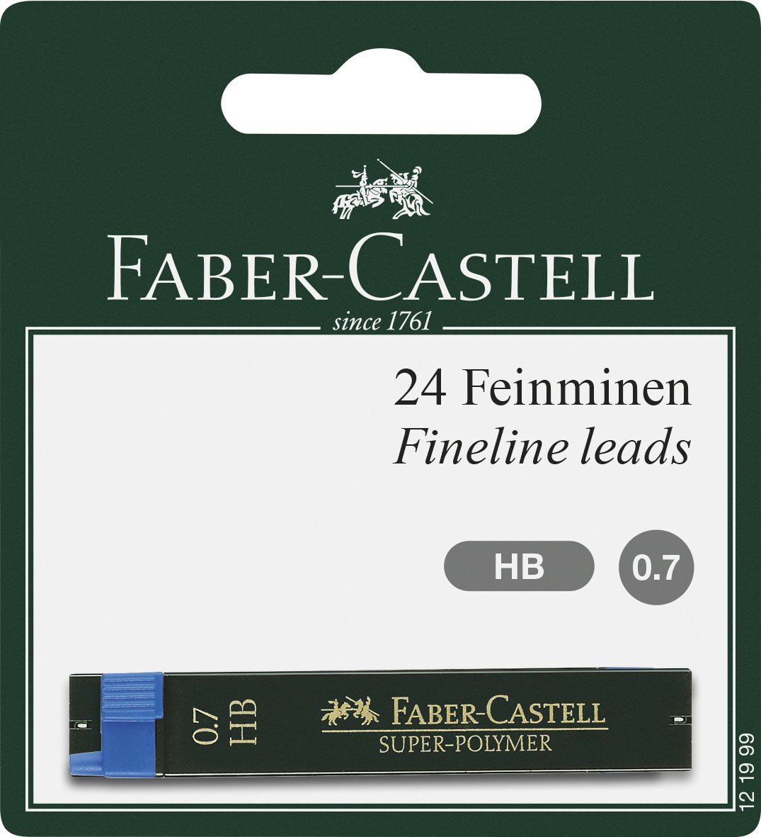 Faber Castell 0.7 mm 121999 "Super Polymer" HB Fineline Lead (Pack of 24)