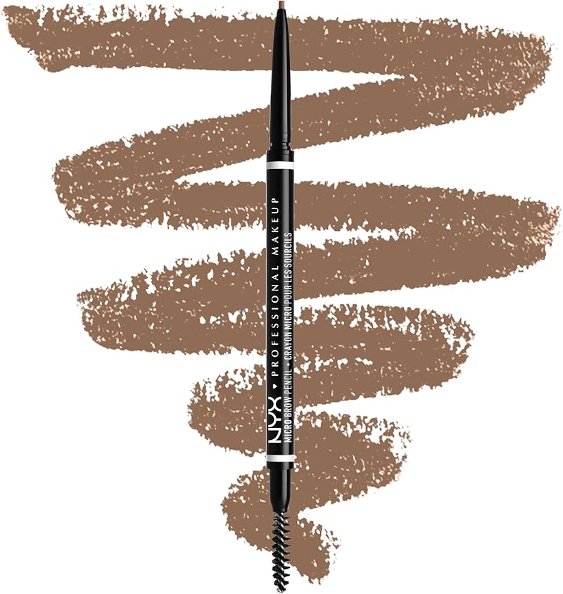 NYX Micro Brow Pencil Taupe - Ultra Slim, Dual Ended, Waterproof & Vegan