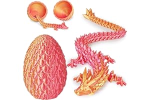 Dragon Eggs With Surprise Inside, 3D Printed Funny Gifts for Kids, Boys, Girls, Articulated Fidget Toys for Adults, Executive