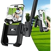 welvath Magnetic Golf Cart Phone Holder, Rotatable Phone Mount Holder Compatible with iPhone/Galaxy/Smartphones, Golf Cart Accessories for EZGO Club Car Yamaha,Gift for Men Women