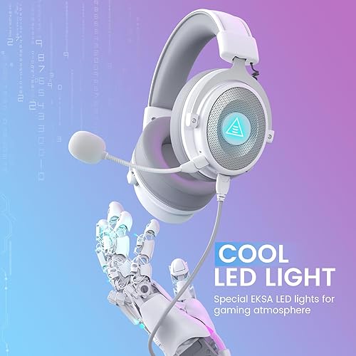 EKSA USB Gaming Headset for PC, Computer Headphones with