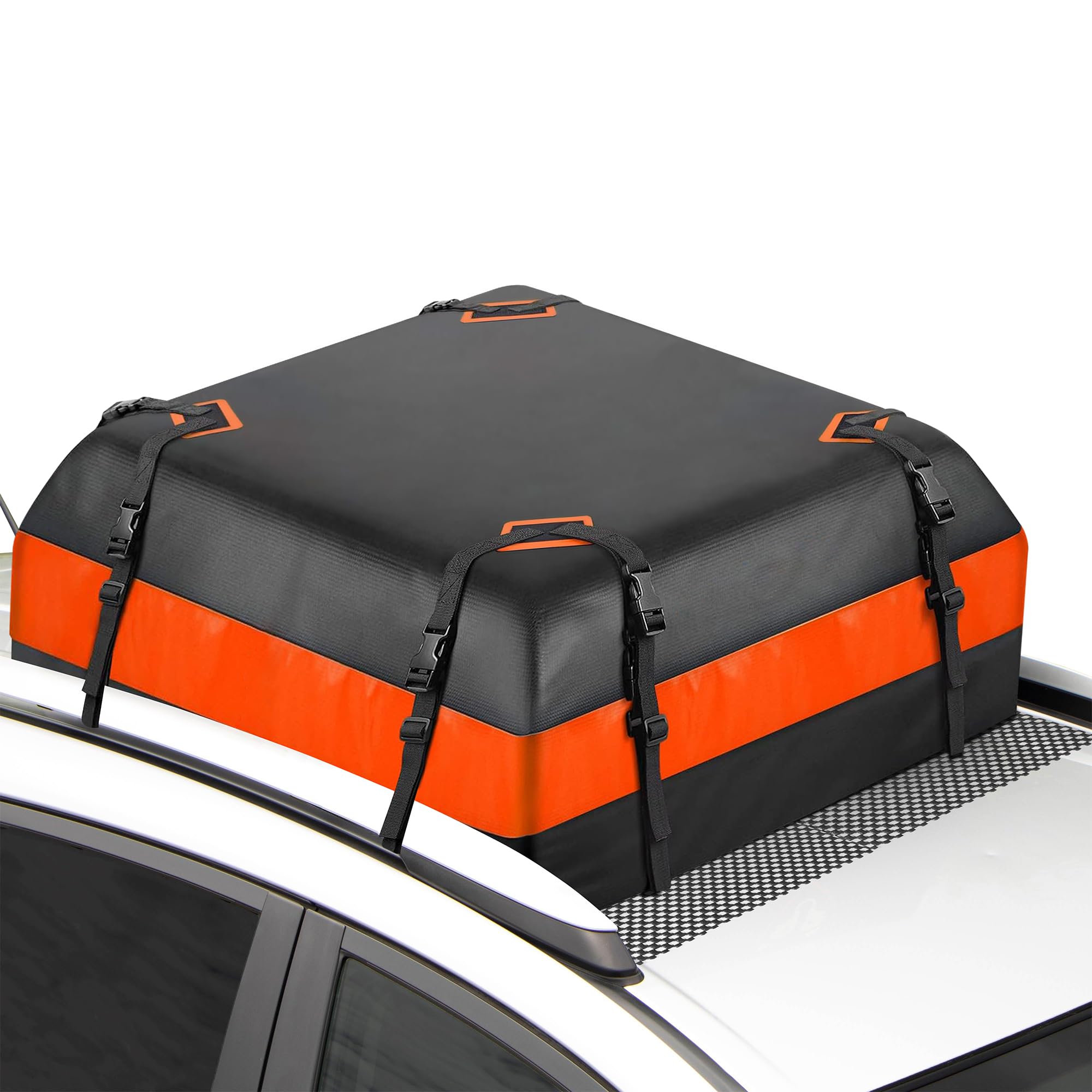 Photo 1 of UBOG 15 Cubic Feet Roof Rack, Rooftop Cargo Carrier, Soft-Shell Carriers with Anti-Slip Mat for All Cars with/Without Rack