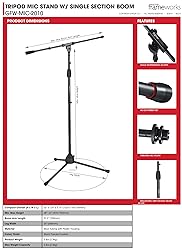 Gator Frameworks Standard Tripod Microphone Stand