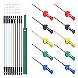 Goupchn 10PCS SMD IC Test Hook Clips with Silicone