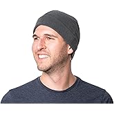 Isotoner Mens Water Repellent Recycled Fleece Cold Weather Lined Beanie Hat