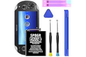 SHENMZ PS Vita 2000 Battery, 4200mAh High Capacity Replacement for Sony PSV 2000/PCH-2000/PCH-2007-0-Cycle Cell with Disassem