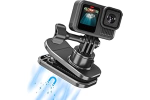 Backpack Strap Quick Clip Mount for GoPro Hero 13 12 11 10, 360° Rotation Magnetic Clamp for DJI Osmo Action 5 Pocket 3 for I