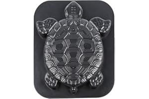 YARDWE Concrete Stone Molds Turtle Shape DIY Maker Stone Mold Garden Lawn Concrete Pathway Mold (Black) Pavement Mold