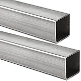 Gisafai 2 Pieces Hot Rolled Steel Square Tubing