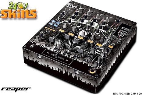 Designer Decal For Pioneer Djm 800 Pro Dj Mixer Reaper Black Amazon Ca Musical Instruments Stage Studio