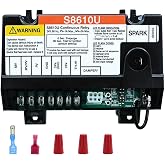 Ignition Control Module Replacement for S8610U Honeywell Ignition Module | Compatible with S8610u1003/S8610u3009 furnace intermittent pilot control,6-min safe cutoff, 24V AC, plug &amp; play