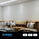 Art3d Decorative 3D Wall Panels Diamond Design 12x12 Matt White 33 Pack view 3