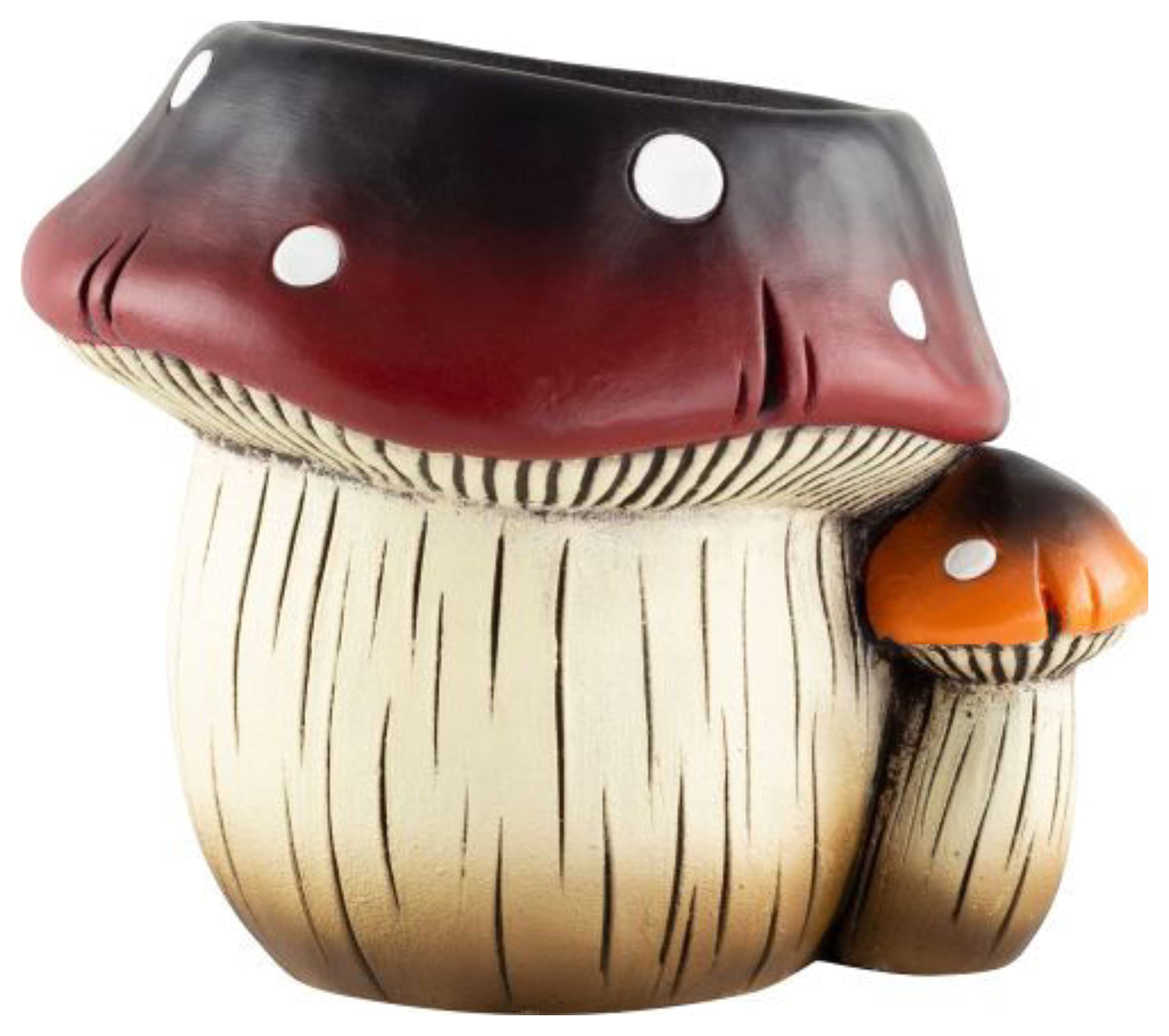 Divas World Cement Planter Toadstool Garden Outdoor Large Pot Flower Decoration Unique Design Lawn Patio Gift