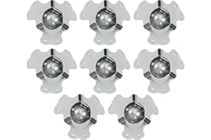 Reliable Hardware Company RH-1500-8-A Large Zinc Road Case Ball Corner - Set of 8, Sliver