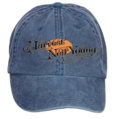 Neil Young Harvest Logo Cotton Baseball Cap With Adjustable Hat Men Hats Headwear