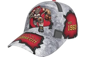 YAJIXAZ Classic City Silhouette Baseball Cap 3D Print Joinery Adjustable Snapback Hat Game Day for Men Women Fans Gift