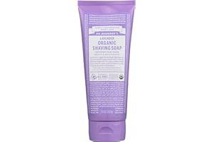 Dr. Bronner's Organic Lavender Shaving Soap, Vegan, Non GMO, 7 Fluid Ounce (Pack Of 1)
