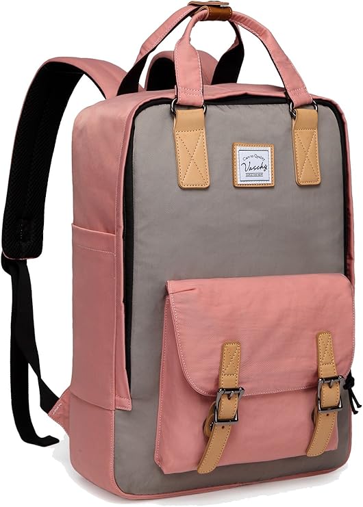 Backpack for Girls,VASCHY WaterResistant Vintage 15.6 inch Laptop