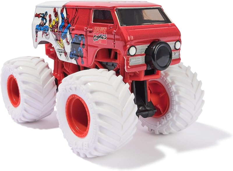 , Confezione da 5 Marvel Heroes, Spider-Man, Black Panther, Iron Man, Captain America | Veicoli Die-Cast, Giocattoli per Bambini e Bambine dai 3 Anni in su
