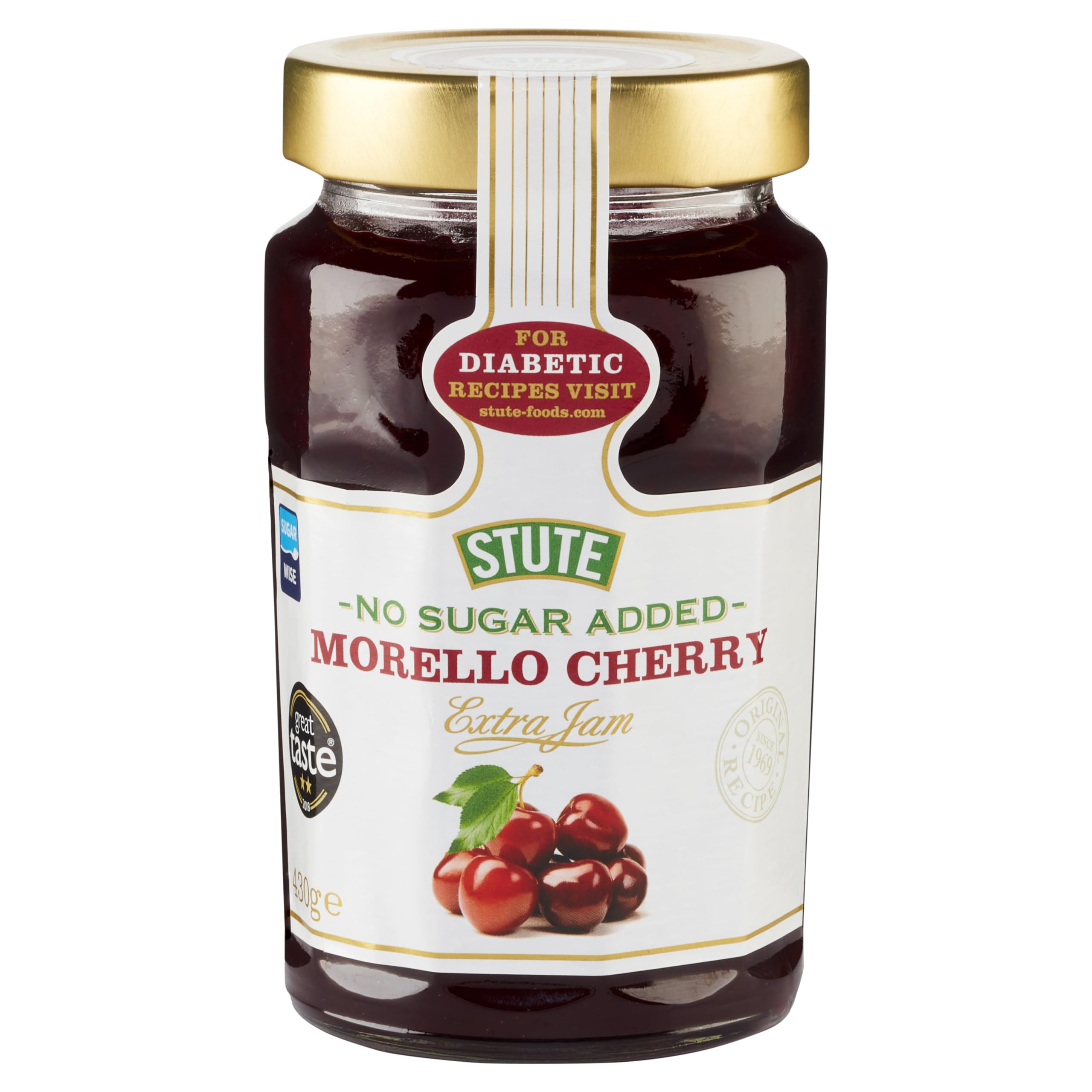 Stute Diabetic Morello Cherry Extra Jam 430g
