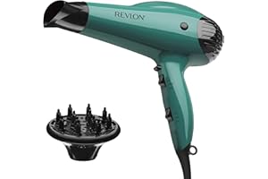 Revlon Volume Booster Hair Dryer | 1875W for Voluminous Lift and Body, (Green)