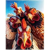 Rstick Roosters Blanket Animals Selfie Funny Chicken Fleece Blanket Soft Fuzzy Plush Throw Blankets for Couch Bed 50"x60"
