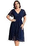 Ever-Pretty Plus Women's Summer V Neck Short