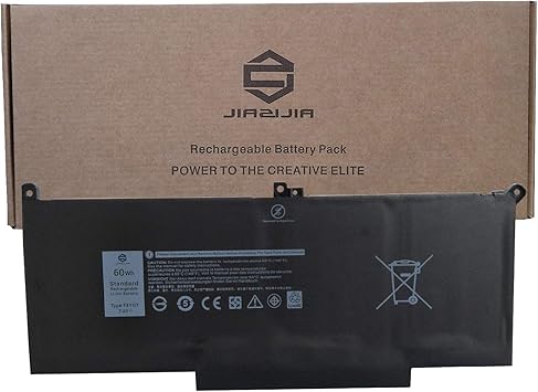 Amazon Com Jiazijia F3ygt Laptop Battery Replacement For Dell Latitude 7480 7490 E7480 E7490 7280 7290 E7280 E7290 7380 7390 E7380 E7390 Series Dm3wc 0dm3wc 2x39g 7 6v 60wh 7500mah 4 Cell Electronics
