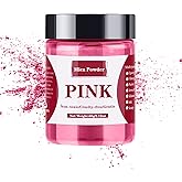 Mica Powder - 60g Mica Powder for Epoxy Resin - Pearl Pigment Powder Dye for Resin/Eye Shadow/Soap Making/Nails/Bath Bombs etc. (Pink)