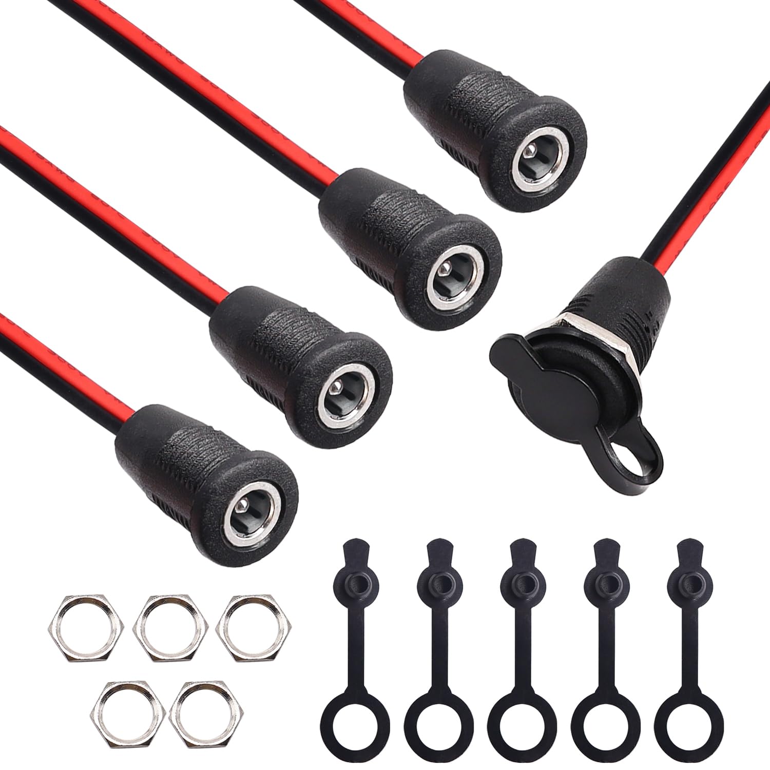 weideer 5Pcs 10A DC-099 DC Power Jack Cord Socket
