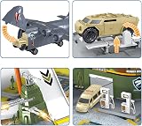 Veluoess Military Combat Set Army Base Tank Plane Helicopter Educational Toy view 3