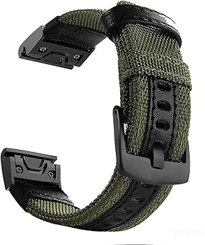 YOOSIDE Correa de reloj para Garmin Fenix 6/Fenix 5, 22 mm de ajuste rápido NOTA correa de reloj durable para Garmin Fenix 6 Pro/Zafiro, Fenix 5/5 ...