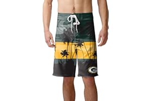 FOCO Mens NFL Team Logo Sunset Swim Boardshorts