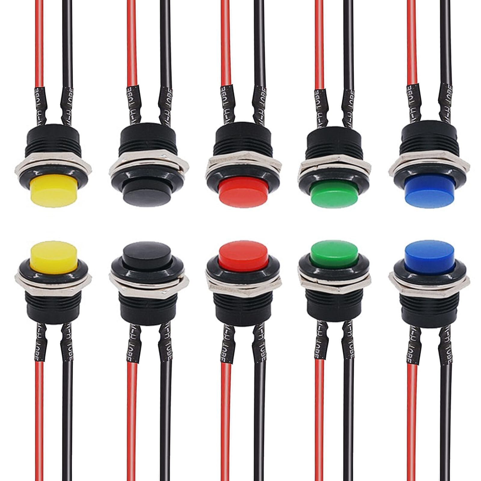 Round Momentary Pre-soldered Push Button Switch