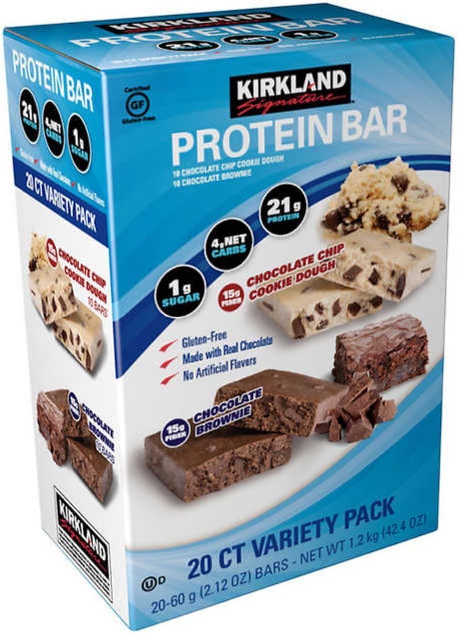 Kirkland Signature Protein bar energy variety pack vMvbtn