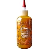 Tattoo Hot Sauce, Scotch Bonnet Curry, 9.75 Ounce Squeeze Bottle (280 Grams)