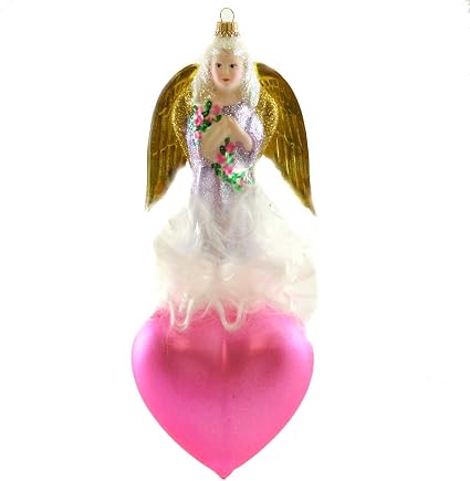 Amazon.com: Larry Fraga Amazing Grace Blown Glass Christmas Ornament