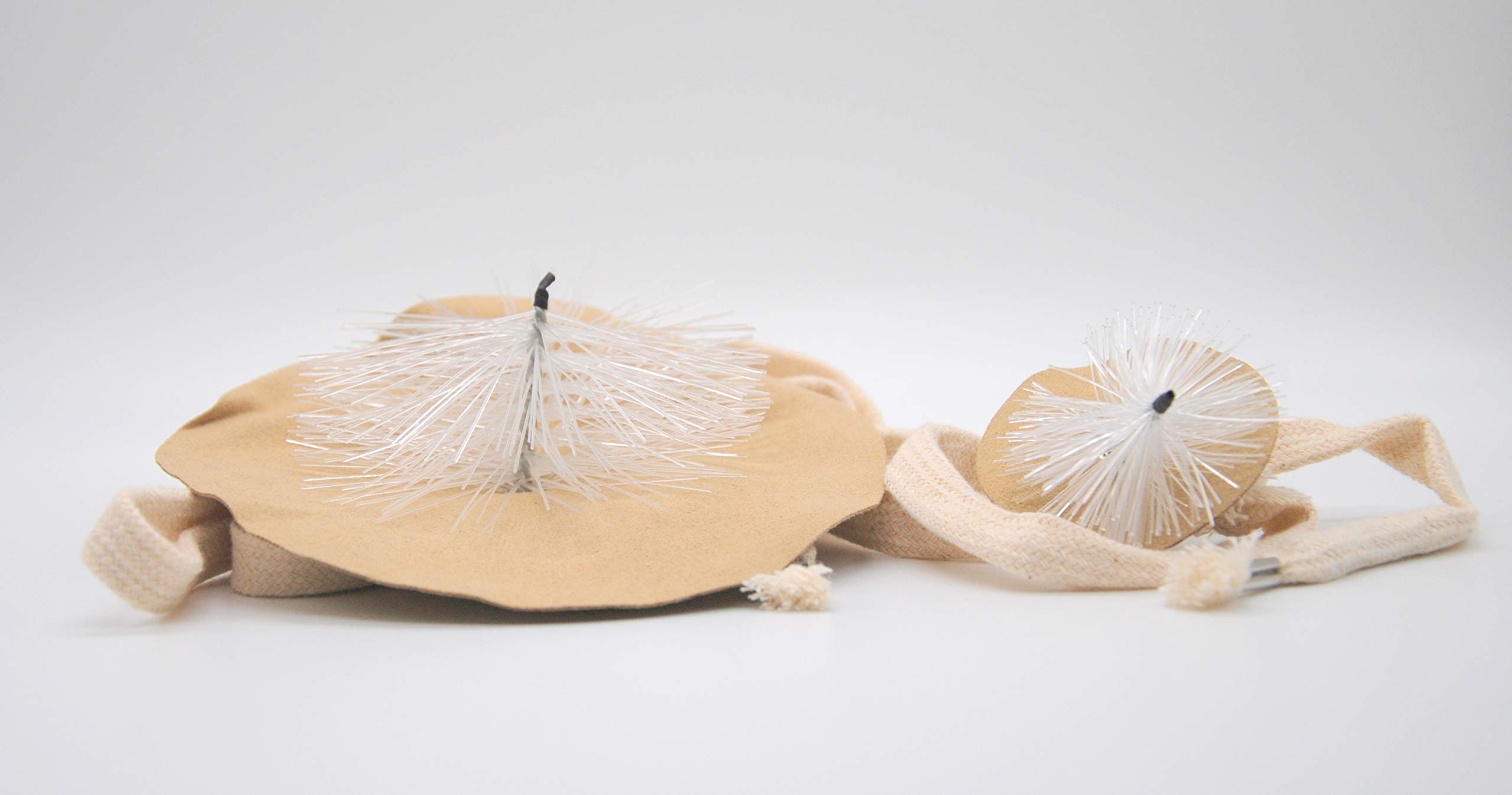 Soundman® Pull-through wiper set for saxophone - contains: 1 wiper for the body + 1 wiper for the S-bow - leather complete set interior cleaning