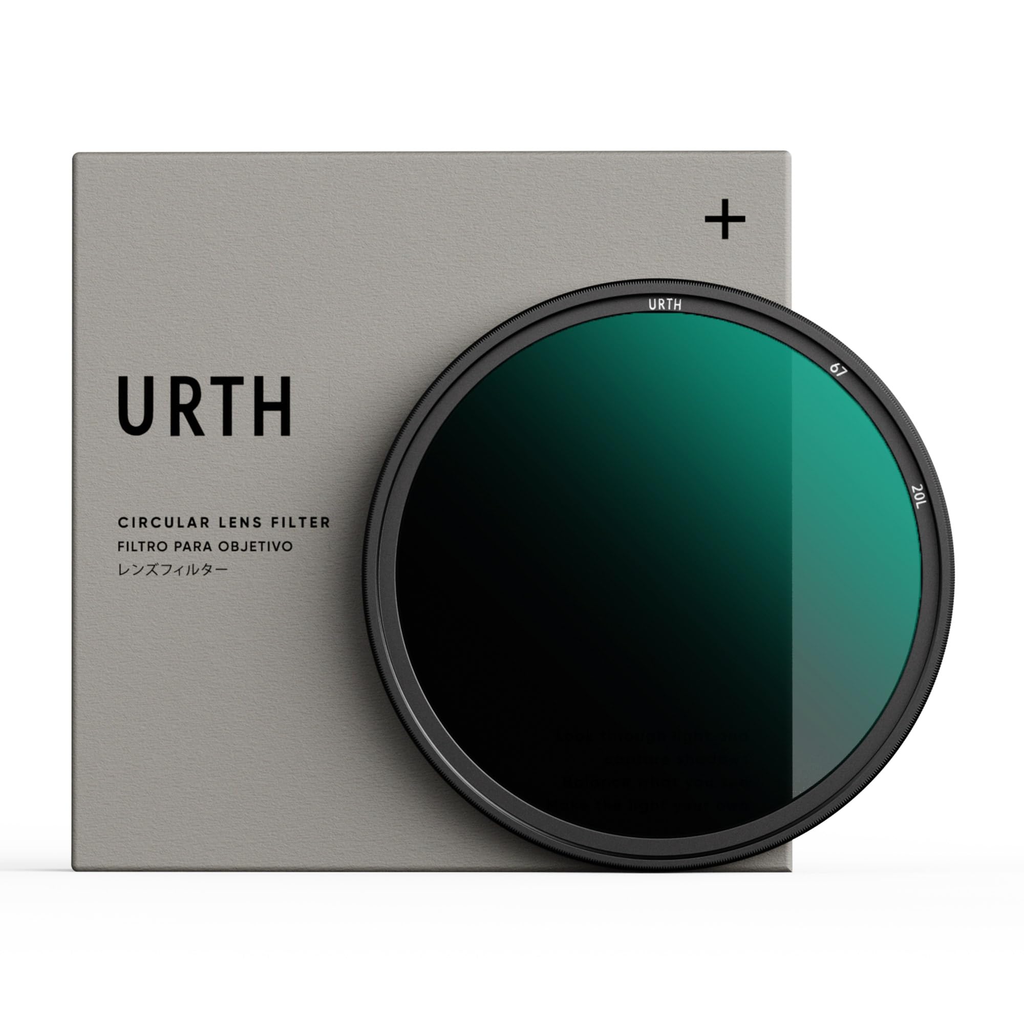 Urth 67mm ND8 (3 Stop) Lens Filter (Plus+) — 20-Layer Nano-Coated, Ultra-Slim Neutral Density Camera Lens Exposure Filter