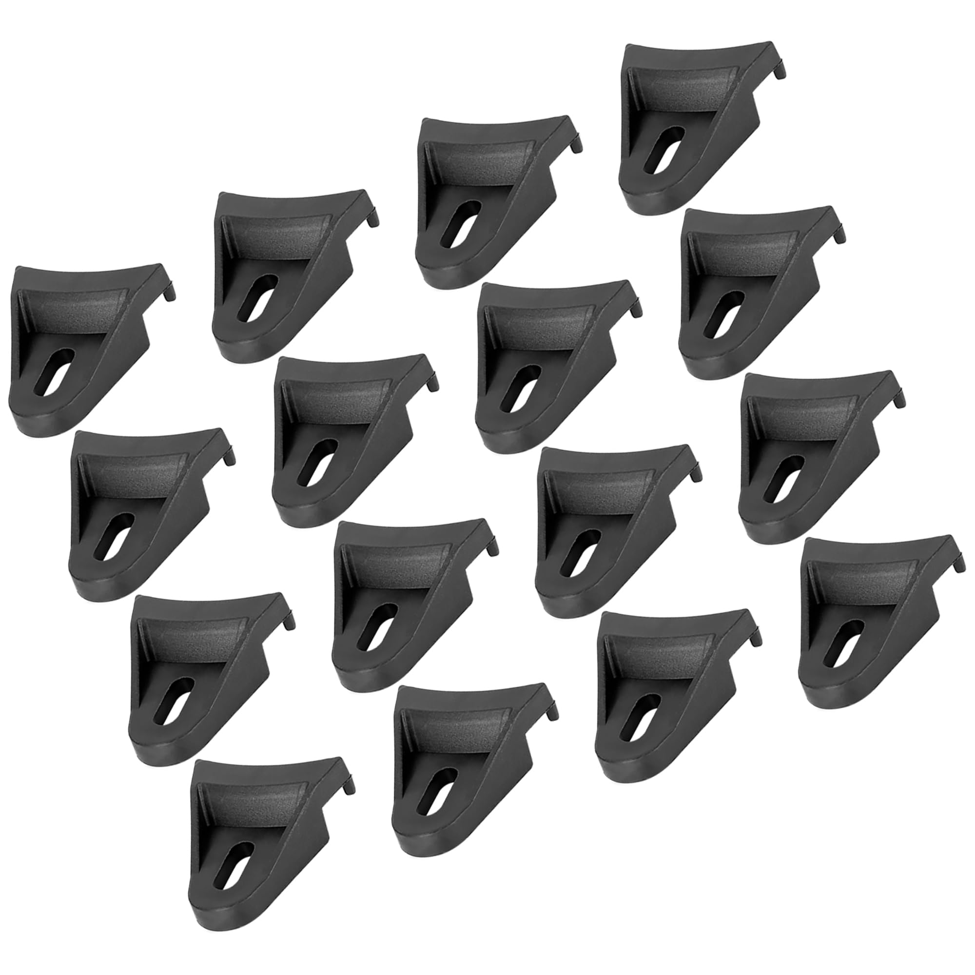 Partuto 16 Pcs Fit 4" 6" 8" Universal Speaker Grill Clips - Plastic Black