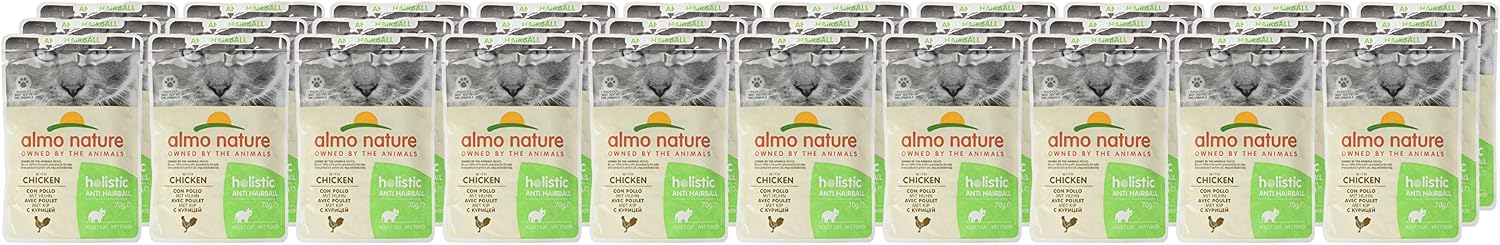 Almo Nature Functional, Anti Hairball, Wet Food for Adult and Mature Cats, with Chicken, Prevents Hairball Formation - Image 5