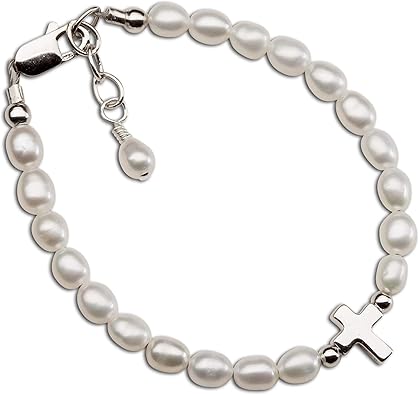 pearl christening bracelet