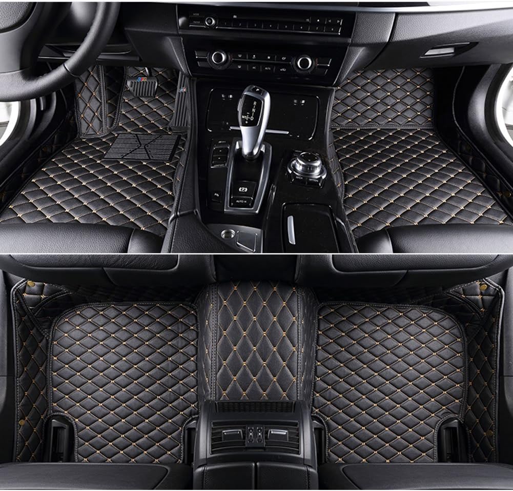 LIGAPLO for Chrysler 300 300c Car Floor Mats Custom Fit All-Weather Covered Car mat Carpet Waterproof Floor Auto Mats (Black Beige, 2016 300)