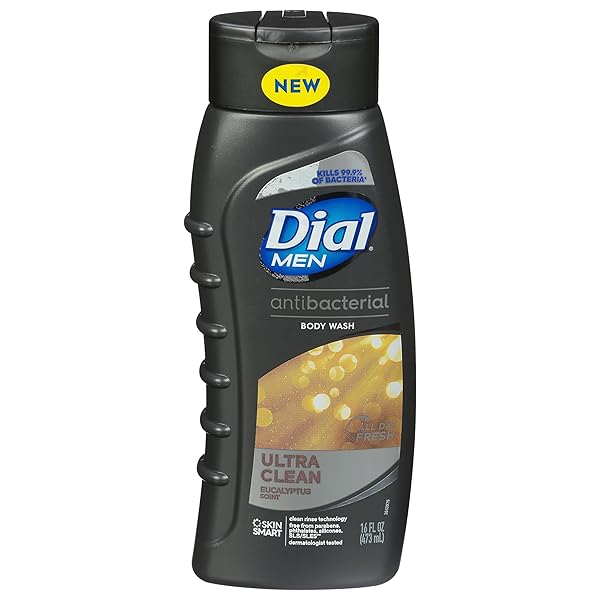 DIAL, BODY WASH MENS AINTIBACTERIAL ULTRA CLEAN EUCOLYPTUS, 16 FL OZ