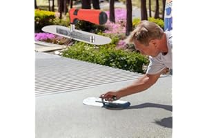 Concrete Finishing Trowel Stainless Steel Flat Blade with Ergonomic Soft-Grip Handle for Cement, Drywall, Plastering and Maso