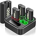 Rechargeable Battery Packs for Xbox One/Xbox Series X|S, 4 X 1200mAh Xbox One Controller Battery Packs, Rechargeable Batterie