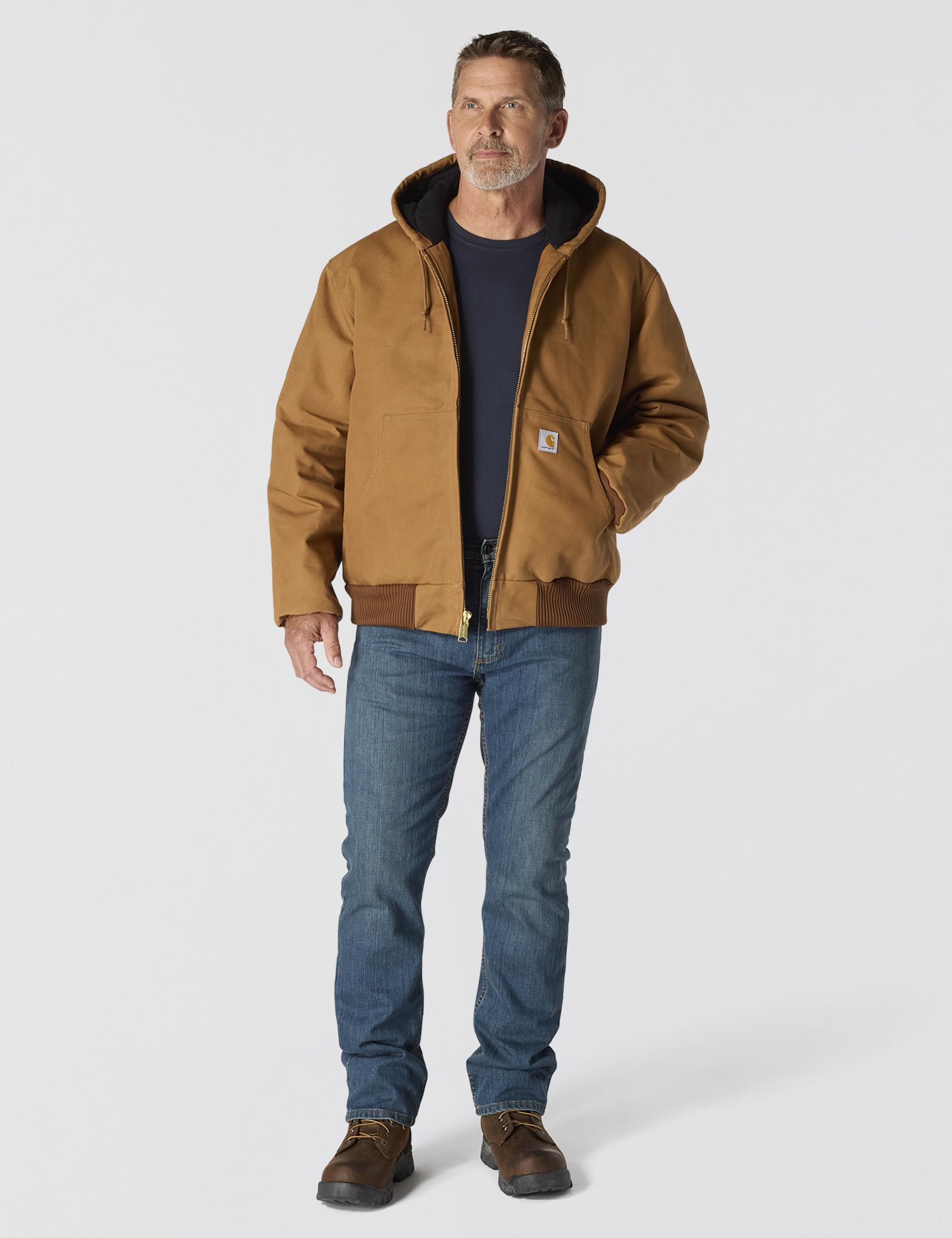 Carhartt Men's J140 Loose Fit Firm Duck Insulated Flannel-Lined Active Jac